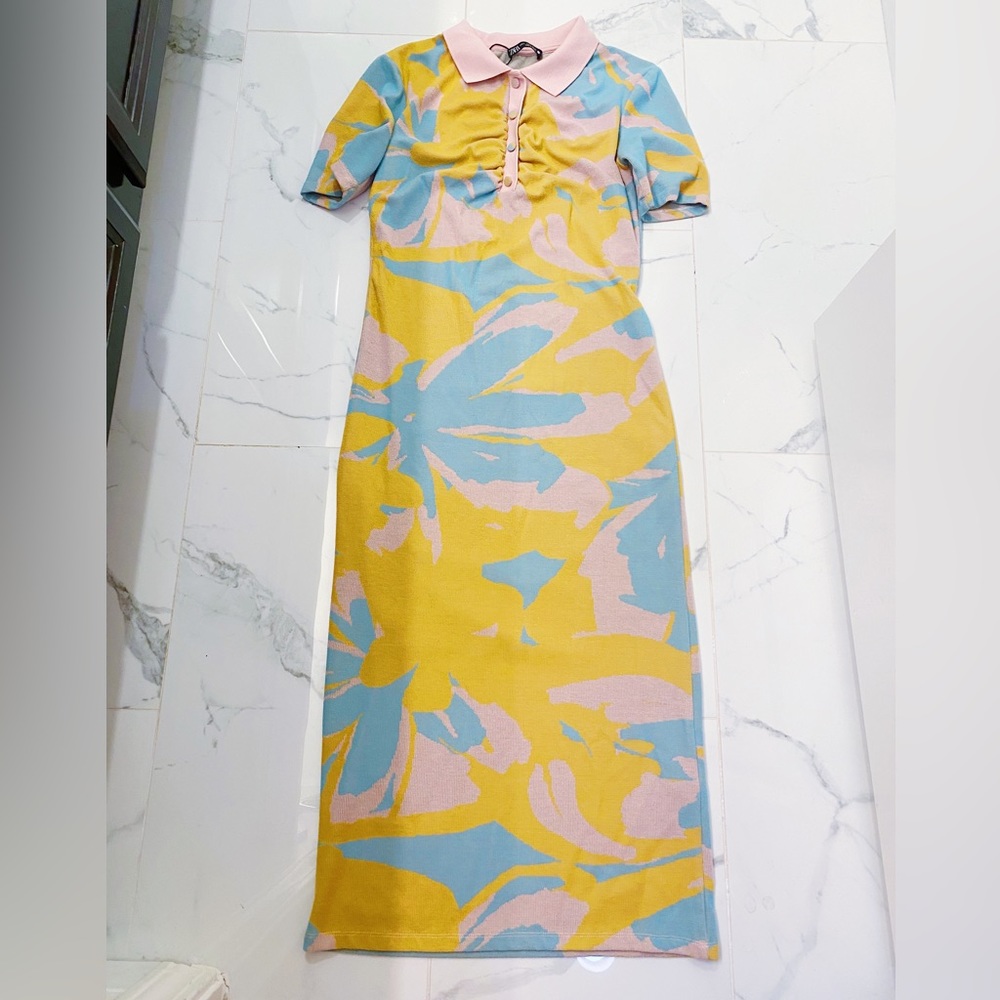 Zara summer printed dress